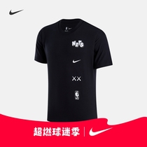 Nike耐克官方布鲁克林篮网队NBA男T恤夏季新款宽松纯棉休闲FN2017