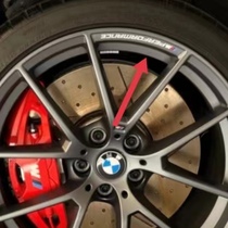 适用于宝马BMW3系5系i318 19寸轮毂贴PERFORMANCEX5M改轮毂装饰贴