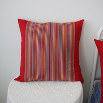 新品清仓处理~纯棉老r粗布 客厅沙发抱枕套不含芯正方形夏季