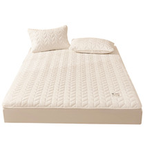 推荐A类大豆纯棉床笠单件加厚夹棉床垫保护罩席梦思床罩防滑固定