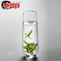 绿茶杯专用茶杯套装2023新款高级透明猴魁龙井水晶玻璃喝茶杯水杯