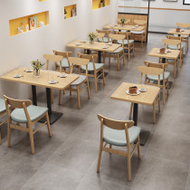 咖啡厅茶餐厅汉堡店座椅店餐v饮饭店食堂靠墙板式卡奶沙发桌茶组