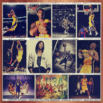 篮球明星NBA球星科比复古牛皮纸海报装饰画体育画报壁画宿舍墙画