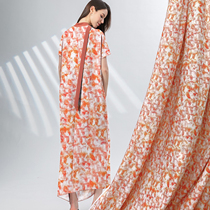 棉绸布料夏季薄款高档裙子衬衣面料田园印花软真丝绸缎碎花布垂感
