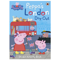 【现货】【小猪佩奇peppa pig】粉红猪小妹贴纸书：伦敦之旅London Day Out Sticker Activity Book 3-6岁孩子英文原版绘本
