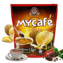 马来西亚进口槟城咖啡树猫山王金装榴莲白咖啡四合一速溶咖啡600g