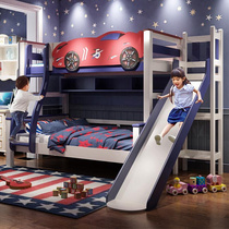 儿童上下铺双层床高低床男孩母子实木省空间家具组合床多功能套装
