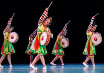 六一儿童小荷风采《喜悦》男女舞蹈舞台服朝鲜族杖鼓表演出民族服