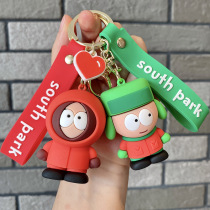 南方公园钥匙扣美国乐队South Park硅胶公仔挂件汽车包包挂饰礼品