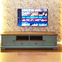 秋林木语802款美式实木电视柜地中海风格客厅家具茶几电视柜组合