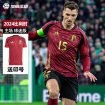 SFS阿迪达斯Adidas 2024欧洲杯比利时主场球迷版球衣足球服IQ0769