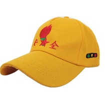 儿童学生幼儿园过红绿灯安全小黄帽子棒球帽遮阳帽刺绣纯棉鸭舌帽