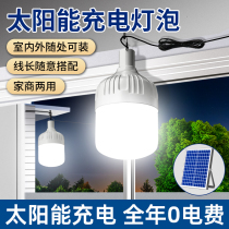 2024新款太阳能户外庭院子路灯农村室内家用照明led充电型吊灯泡