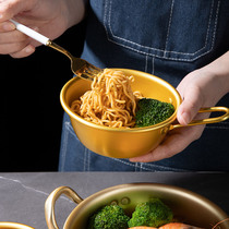 韩式泡面碗带把手分食小碗韩国吃播小锅餐具拌饭拉面碗米酒碗单个