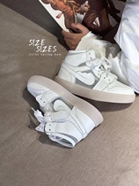 2024春夏新款韩版货儿童潮牌SIZES中大男女童高帮白色滑板运动鞋