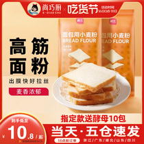 展艺高筋面粉500g*2烘焙专用面包粉吐司小麦家用材料小包装旗舰店