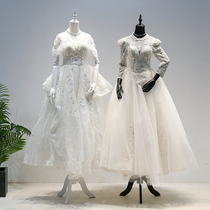 婚纱模特道具女服装店橱窗黑白色人台全身人体模特架子礼服展示架