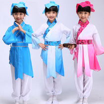 男女童书童演出服儿童舞蹈弟子规国学服幼儿园三字经古装表演服装