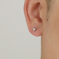 YiJian 925纯银耳钉男十字星球螺丝高级感小众养耳洞耳环饰品女
