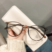 韩版透明冷茶色超轻眼镜近视女网上可配度数显脸小素颜眼睛框镜架