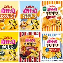 5.09更新现货日本Calbee卡乐比脆土豆薯片黄油味盐味梅味芝士味