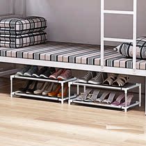 学生宿舍寝室床下桌下迷你双层小鞋架子经济型创意简易鞋柜省空间
