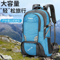 新款大容量休闲旅行双肩背包户外徒步野营旅游登山包50L男女通用