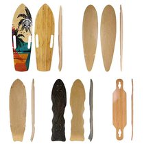 陆冲板一件定制图案板面定制冲浪滑板小鱼板滑板板面板底板面DIY