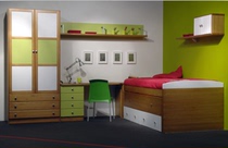 75儿童房男孩女孩房间青年卧室效果图家装室内设计装修图实景素材