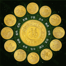 十二生肖金币纪念章情侣金属硬币 指尖把玩幸运币送长辈中式礼品
