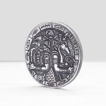 【阿努比斯与荷鲁斯】五美分流浪币 仿古微型硬币雕刻外国钱币