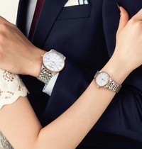 瑞士tangin天珺手表 正品机械男表全自动蓝色卢伽诺系列日历7058