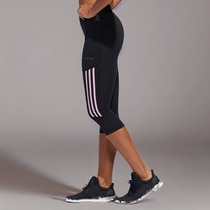 Adidas阿迪达斯正品女子紧身运动休闲短裤下装中短裤七分裤DW9928
