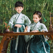 六一儿童表演服装幼儿园园服中国风汉服古装儿童演出班服校服民族