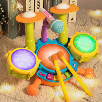 婴儿玩具益智早教手拍鼓儿童音乐玩具拍拍鼓6-8个月0一1岁9宝宝12