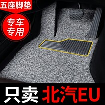 北汽新能源eu5r500/r600/eu260/eu300/eu400/eu7丝圈地毯汽车脚垫