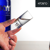 科诺Krosno原装进口水晶玻璃烈酒伏特加洋酒云吞子弹杯高脚白酒杯