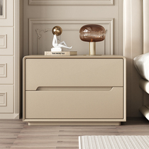 实木床头柜简约现代小型2024新款轻奢高级感家用卧室奶油风床边柜