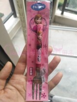 现货日本购回Disney/迪士尼冰雪奇缘爱莎儿童餐具 叉子 日本制