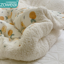 毛毯冬季加厚盖毯羊羔绒毯子床上用午睡毯牛奶珊瑚绒被子超厚10斤