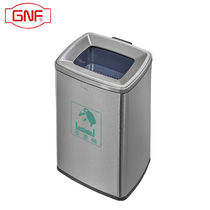 GNF25升茶叶垃圾桶湿垃圾不锈钢无盖茶渣垃圾桶茶水垃圾桶商用大