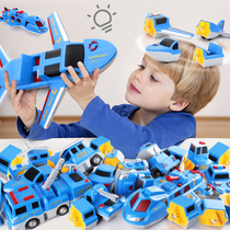 海陆空拼装玩具积木磁铁百变磁力拼接汽车益智3-4-5-6岁儿童男孩