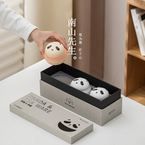 南山先生熊猫茶叶罐家用陶瓷储茶仓密封防潮茶罐创意中式礼盒礼品