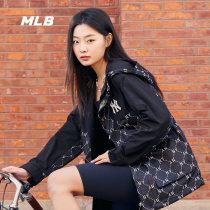 MLB官方 男女情侣老花系列夹克休闲外套明星同款24春季新款WJM02