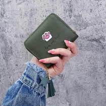 韩版短款钱包女时尚小清新女学生拉链硬币包零钱包迷你小钱包卡包