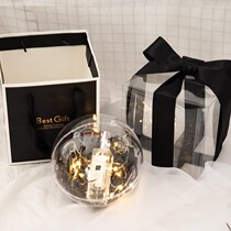 送爱人透明水晶球礼物盒球形礼盒韩版精美简约生日礼品球包装盒