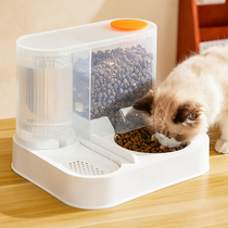 猫碗狗碗猫食盆陶瓷猫粮自动喂食器饮水一体宠物碗喝水碗猫咪饭碗