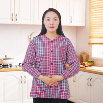 长袖纯棉罩衣女外穿做饭围裙厨房家用小个子上班耐脏工作服新款