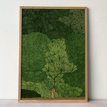 Forest 英国设计插画海报 清新抽象创意家居装饰画画芯
