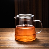 功夫茶具高温玻璃公道杯带茶漏过滤分茶器加厚玻璃公杯高硼硅茶水